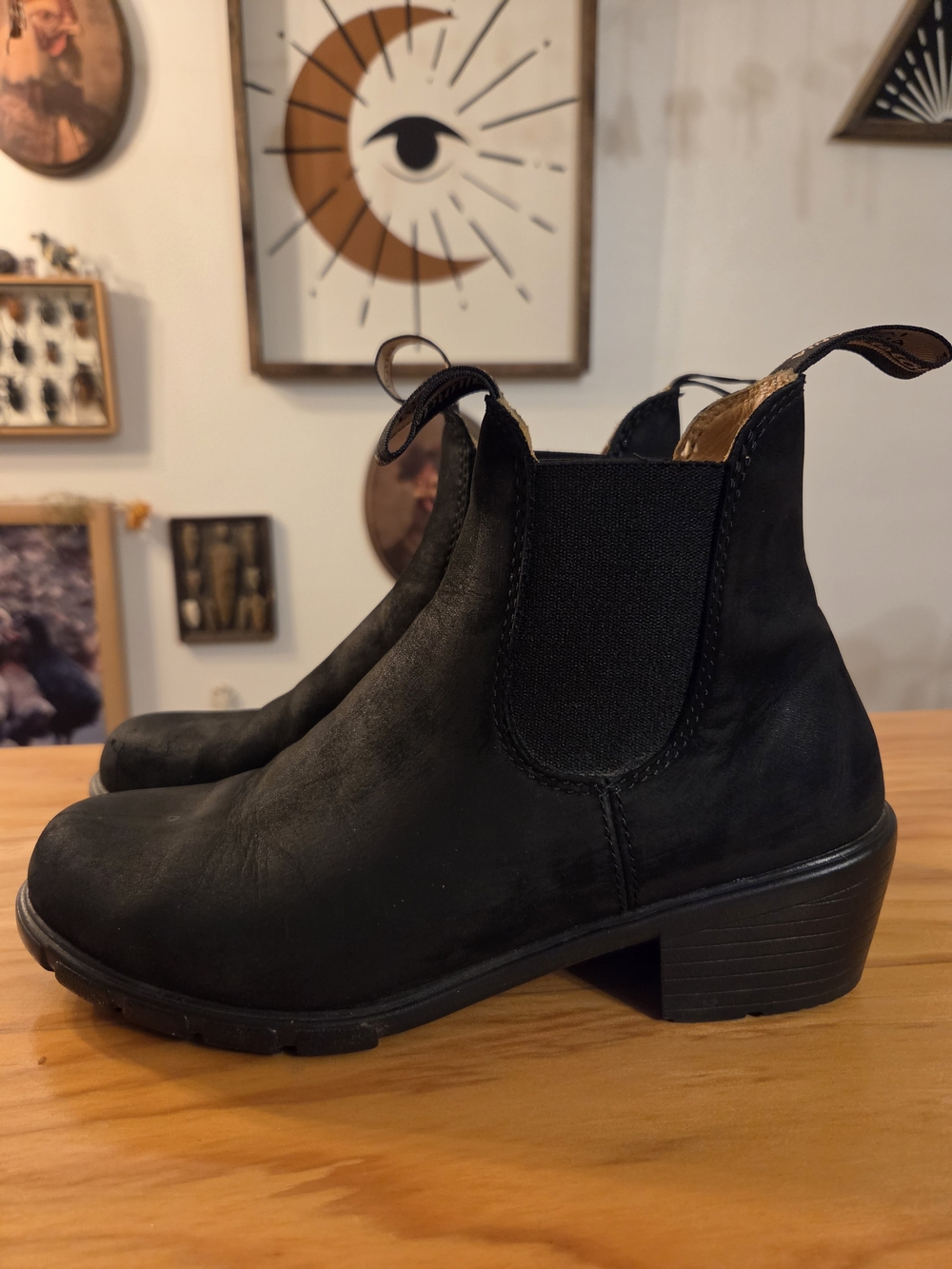 Blundstone 1671 NUBUCK Leather Chelsea Boots UK 4
